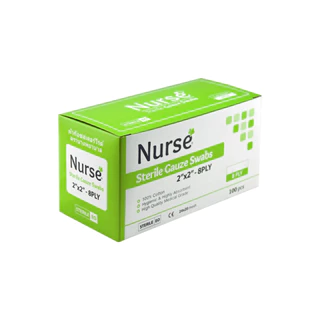 Nurse Gauze Swabs ผ้าก๊อซพับ ผ้าก๊อซปิดบาดแผล ตรานางพยาบาล