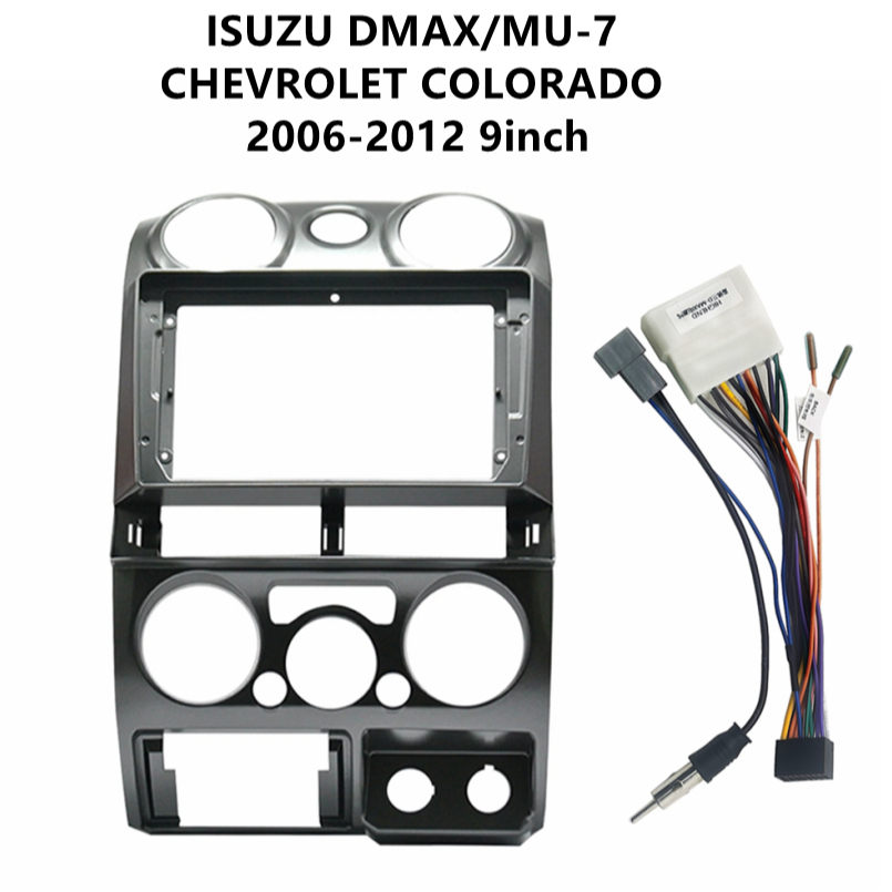 หน้ากากรองรับจอ 9" ISUZU D-MAX / MU-7 / COLORADO 2001-2006