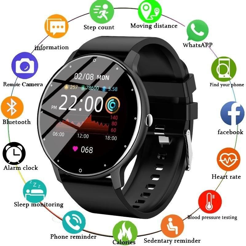 ZL02 Smart Watch Women Men Lady Sport Fitness Smartwatch Sleep Heart Rate Monitor Waterproof Watches