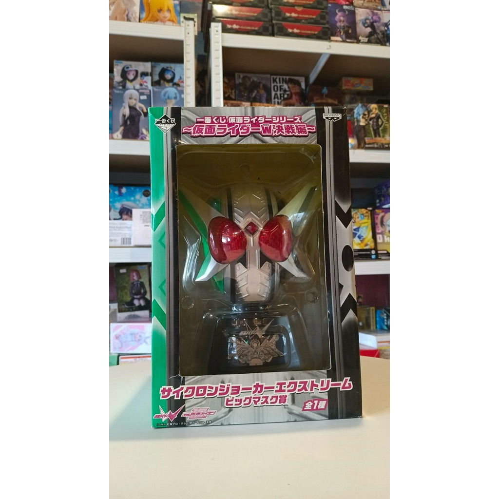 แท้/พร้อมส่ง Ichiban Kuji Kamen Rider W Cyclone Joker Extreme Big Mask