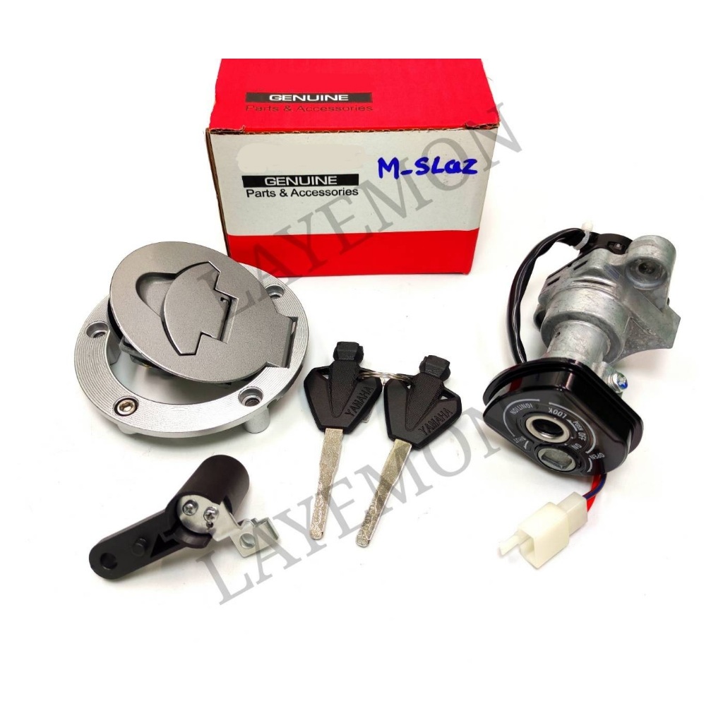 สวิทช์กุญแจ ฝาถังน้ำมัน ตัวเปิดเบาะ ดอกกุญแจสวยตรงปก Yamaha M-slaz150 กุญแจM-slaz เอ็มสแลช-150 ทุกรุ่น
