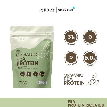 [ Pea 1 เเถม 1 ถุง ] Merry Pea Protein Isolated (โปรตีน ไอโซเลต จากถั่วลันเตา) 908g. [ 23 Servings ] thumbnail 5