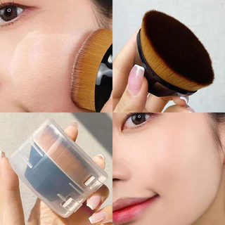 【ซื้อ 1 แถม 1 】แปรงรองพื้น แปรงทารองพื้น แปรง แปรงเกลี่ยรองพื้น แบบมีกล่องเก็บ ขนแปรงนุ่ม ไม่กินรองพื้น พร้อมส่งจากไทย