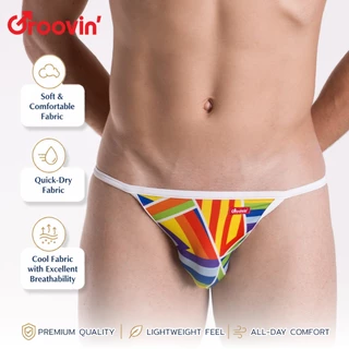 GROOVIN' กางเกงชั้นในชายทรง String Bikini (2 Prints)