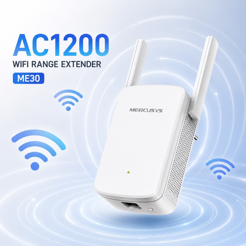 Mercusys AC1200 Wi-Fi Range Extender ME30