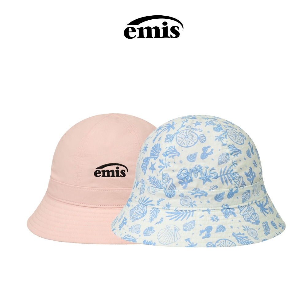 EMIS - COASTAL REVERSIBLE BUCKET HAT (BEIGE, NAVY, PINK)