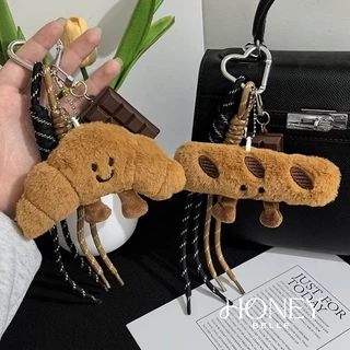 HONEY BELLE✨พวงกุญแจขนมปังตุ๊กตา สไตล์เกาหลี น่ารักมาก แต่งกระเป๋าได้ พกพาสะดวก เหมาะเป็นของขวัญ