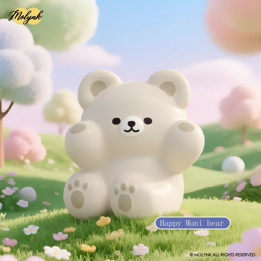 พร้อมส่ง สกุชชี่นุ่มพิเศษคอลเลกชั่นMUNI bearแบรนด์ Molnyk รูปที่ 2