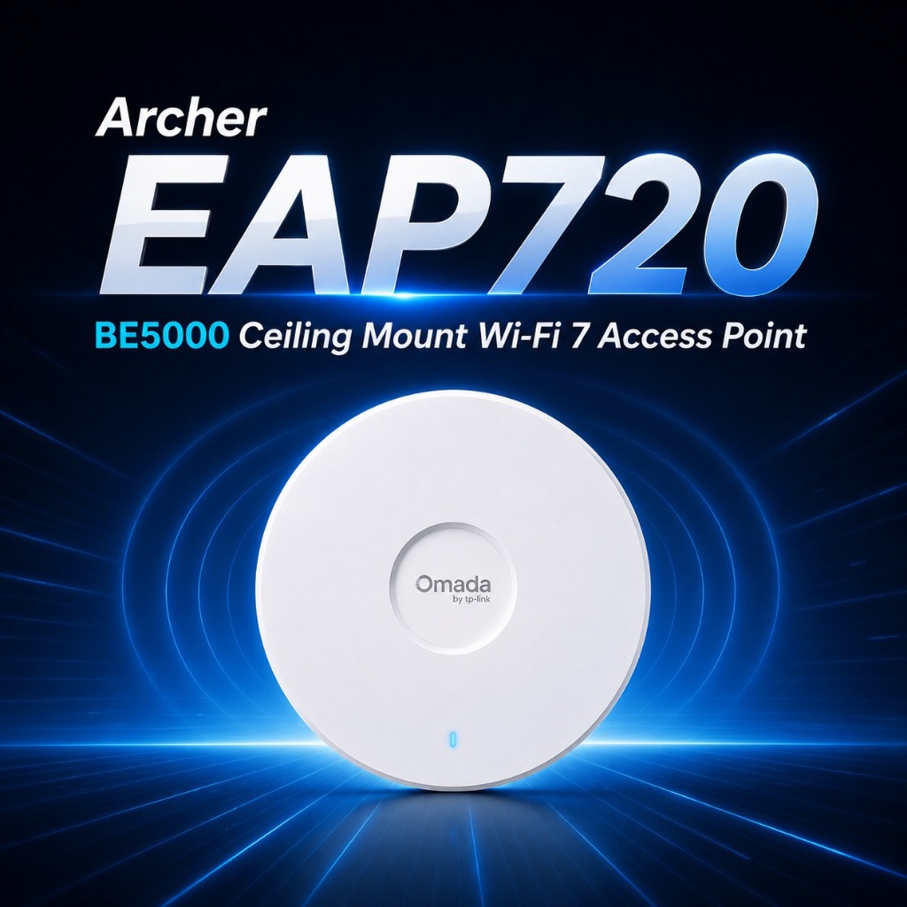 TP-Link EAP720 BE5000 Ceiling Mount Wi-Fi 7 Access Point