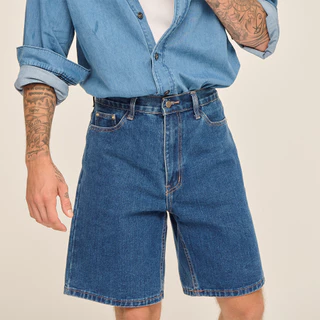 (ส่งด่วน กทม 4 ชม.) SLURBOYY Make Shorts Denim กางเกงยีนส์ขาสั้น ทรงเบสิค (P0046)