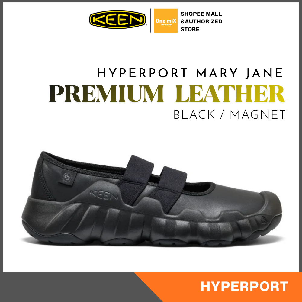 KEEN Women's Hyperport Mary Jane Sandal (Black/Magnet) รองเท้าคีน เมรี่เจน หนังพรีเมี่ยม ผู้หญิง