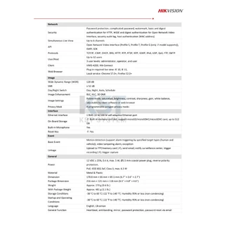 DS-2CD1043G2-LIU (เลือกเลนส์) กล้องวงจรปิด Hikvision Smart Hybrid Light IPC 4MP PoE (ไมค์)