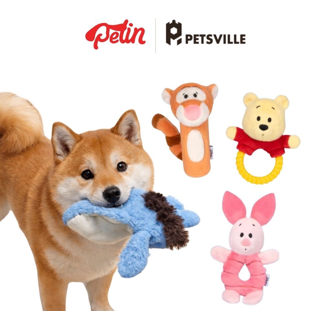 Petsville ของเล่นสุนัข Disney Winnie the Pooh ลิขสิทธิ์แท้ ตุ๊กตาสุนัข มี มีเสียง แก้เหงา ของเล่นหมา