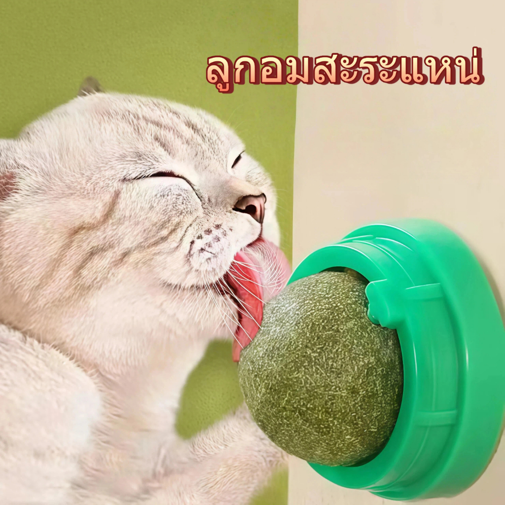 บอลกัญชาแมว ธรรมชาติ ของเล่นแมวลับฟัน ทำความสะอาดฟัน ทนกัด แมวเล่นเองแก้เบื่อได้