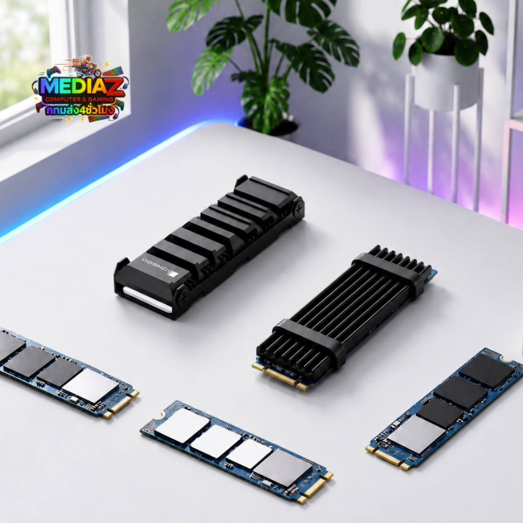 ส่งทันที Cooler M.2 SSD ฮีทซิงค์ ลดร้อนเพิ่มความเร็ว Premium Aluminium heatsink PC PS5 JONSBO M202