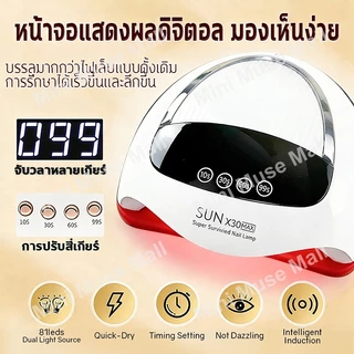 เครื่องอบเล็บเจล LED 90ดวง 420W 10s แห้งเร็ว แสงสีแดงไม่ทำให้มือดำ ฐานถอดได้ ใช้งานง่าย Mini Muse
