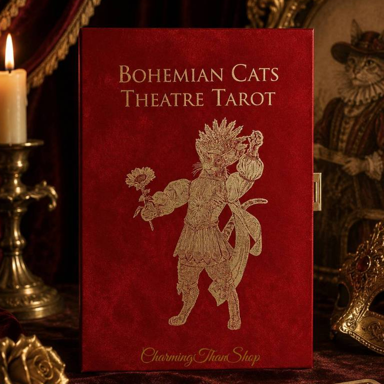 ไพ่ทาโรต์ ไพ่ยิปซี ไพ่ออราเคิล TAROT ORACLE CARDS : BOHEMIAN CATS THEATRE TAROT (Limited Ed.) ของใหม่ ของแท้ 100%