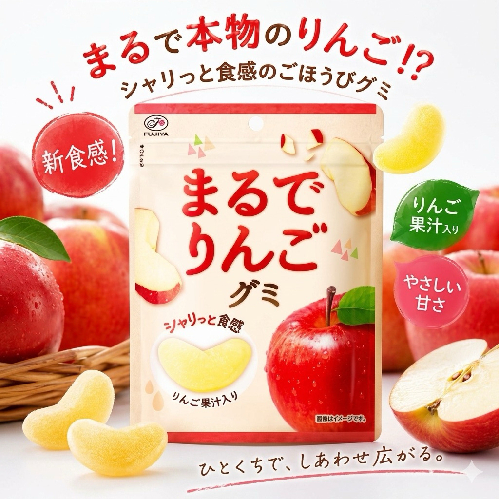 เยลลี่แอปเปิ้ล🍎 จากแบรนด์ฟูจิยะ (Fujiya) ประเทศญี่ปุ่น