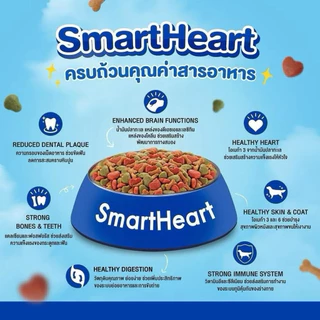 SmartHeart อาหารสุนัข กระสอบใหญ่ 8-10 KG มีหลายรส พร้อมส่ง