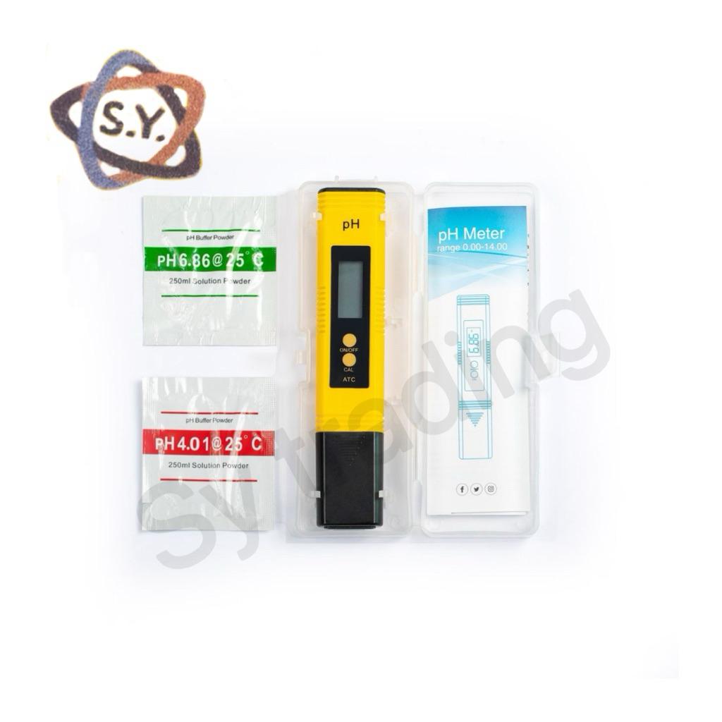 เครื่องวัดค่า pH แบบปากกาดิจิทัลสำหรับวัดความเป็นกรด-ด่างในน้ำ