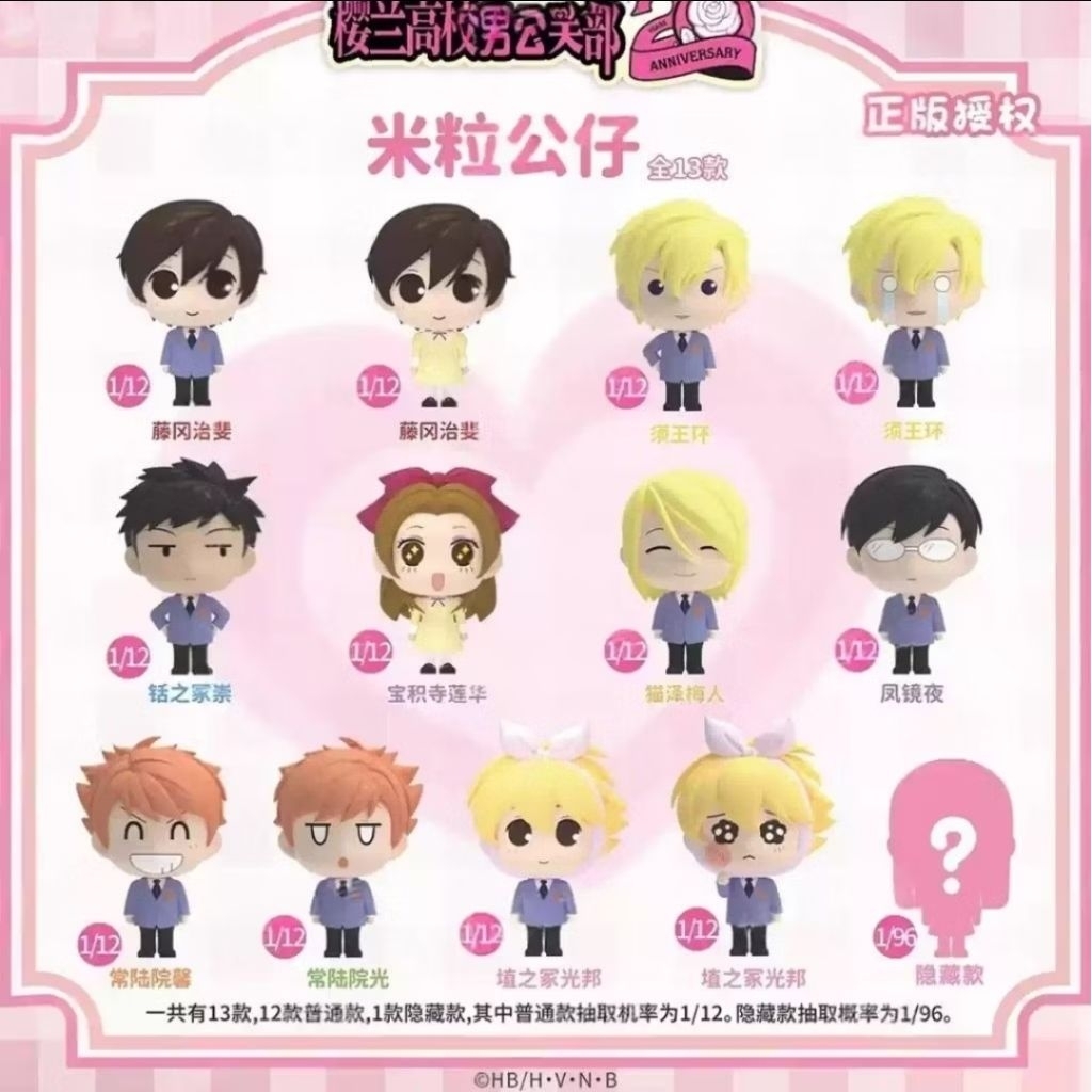[ยก Box /ไม่พร้อมส่ง] ขนาด 3 เซนติเมตร Ouran High School Host Club โอรัน ชมรมรัก คลับมหาสนุก ฟิกเกอร