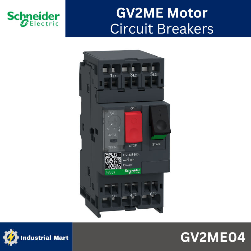 Schneider Electric GV2ME มอเตอร์เบรกเกอร์ Motor circuit breaker TeSys GV2 3P GV2ME04 GV2ME05 GV2ME06