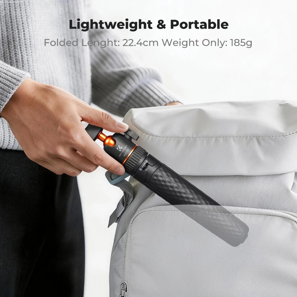 K&F CONCEPT MS72 ไม้เซลฟี่ 66ซม. Selfie Stick Tripod ปรับ 360 องศา สําหรับ Insta360 X5/Ace Pro 1/2 thumbnail 9