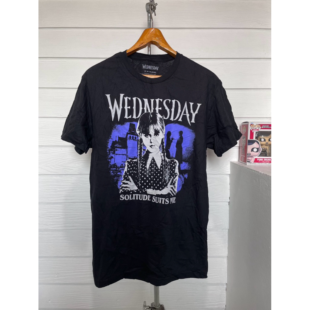 เสื้อภาพยนตร์มือสอง WEDNESDAY MOVIE (2024) Size M มือ2
