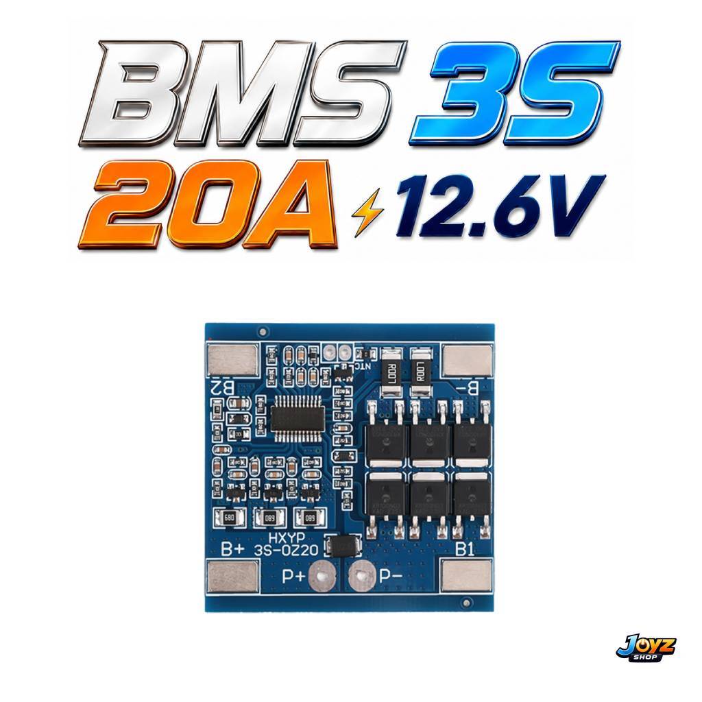 BMS 3S 12.6V 20A HXYP อย่างดี สปอตได้ มี Balance 18650 21700