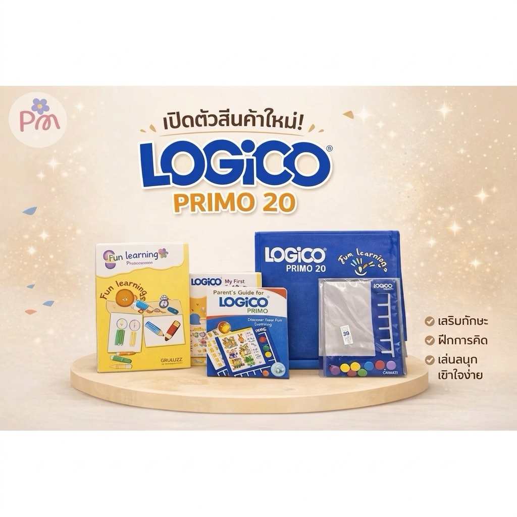 พร้อมส่ง กระดานฝึกสมอง Logico Primo ของเล่นเสริมพัฒนาการเด็ก 3-6 ปี ฝึกการสังเกต