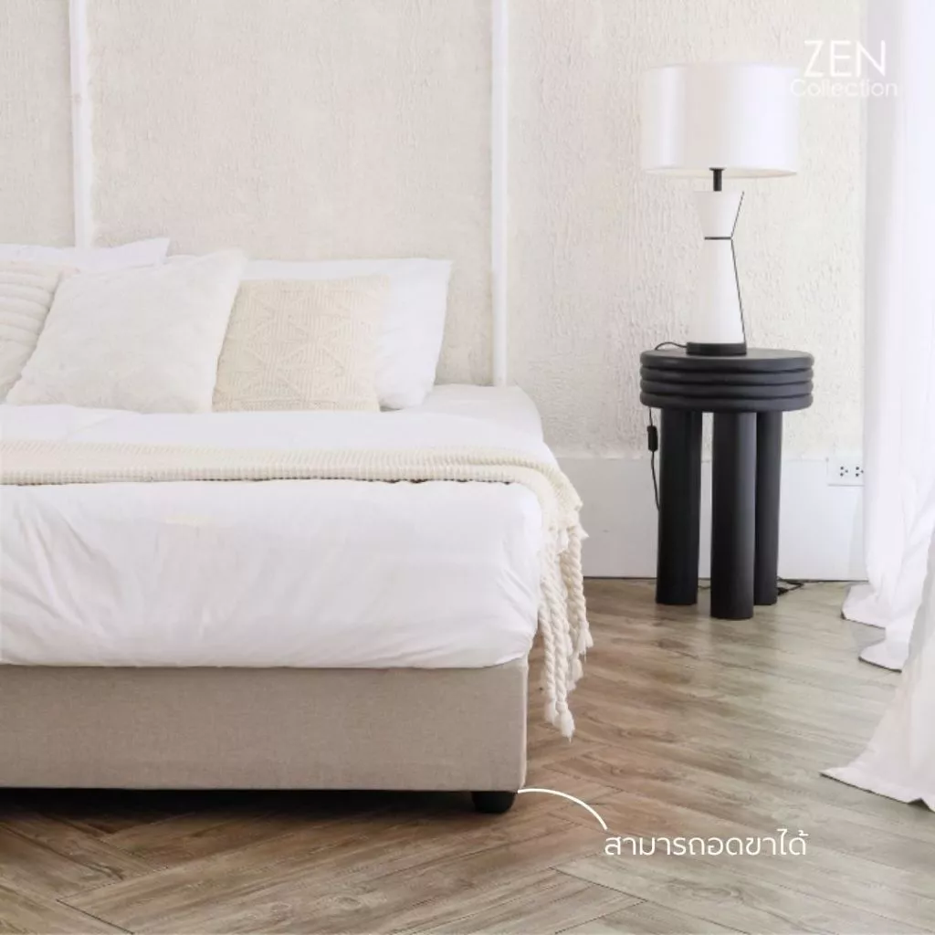 ZEN Collection ฐานเตียงไม้เต็ง 6 ฟุต 5 ฟุต 3.5 ฟุต thumbnail 3