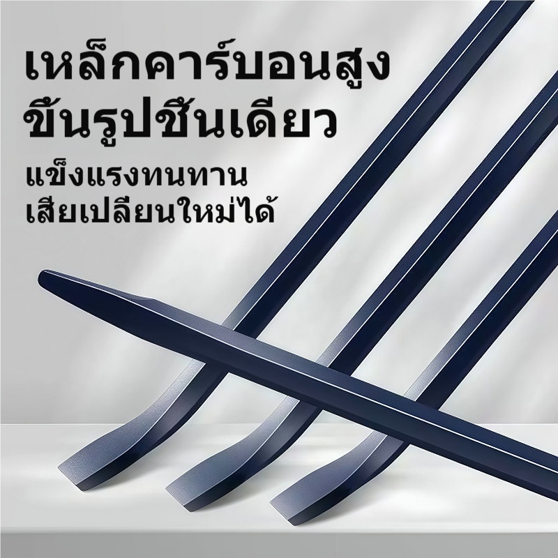 ชะแลงหกเหลี่ยมเหล็กคาร์บอนสูง รุ่นงานหนัก ปลายแบนปลายแหลม สำหรับงัด แซะ ทุบ รื้อถอน งานก่อสร้าง