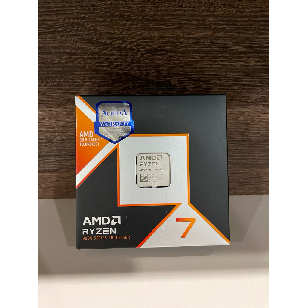CPU AMD AM5 RYZEN 7 9800X3D ,RYZEN 5 7600 มือสอง มีประกัน 04/2028 มีกล่อง มีพัดลม