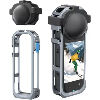 TELESIN Insta360 X5 Utility Frame Metal Cage เคสอลูมิเนียม แม่เหล็ก Quick Release
