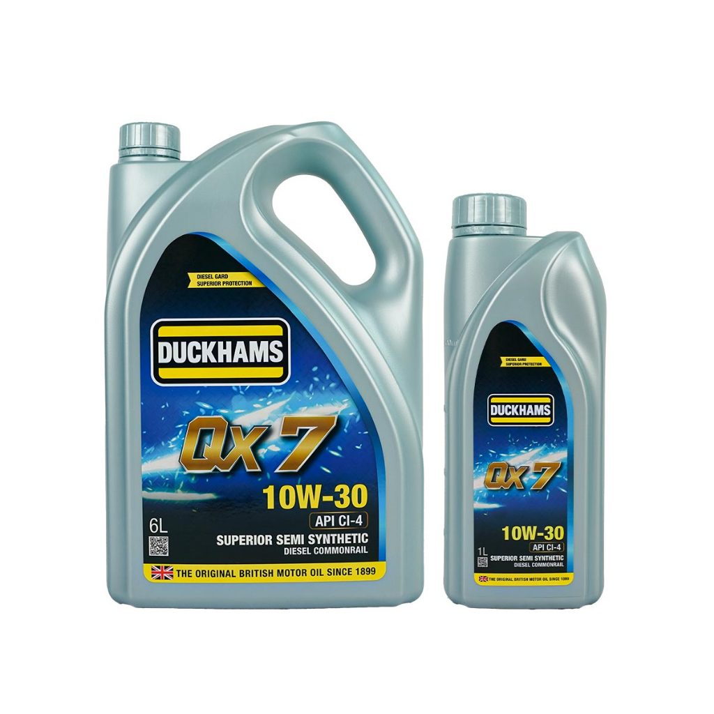 DUCKHAMS น้ำมันเครื่อง QX7 10W30 6+1L+เสื้อ