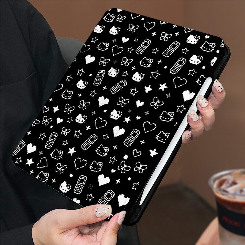 🚀จัดส่งทันที🚀เคสไอแพด การหมุน 360 องศา Hellokitty Gen12 Air8 11 Air7 13 Air5 10.9 Mini7 การ์ตูน Air3