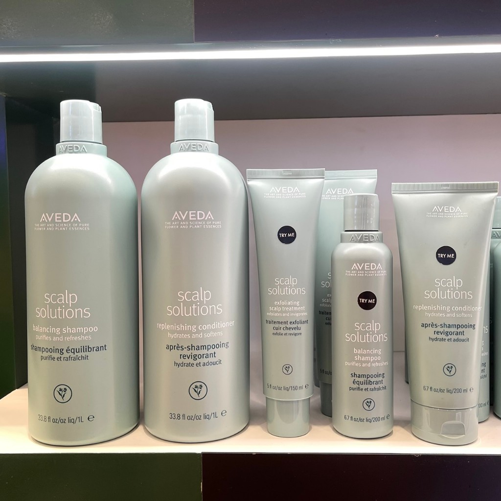 AVEDA Scalp Solutions Balancing Shampoo - Conditioner & Scalp Treatment & Overnight Serum (ฉลากไทย)