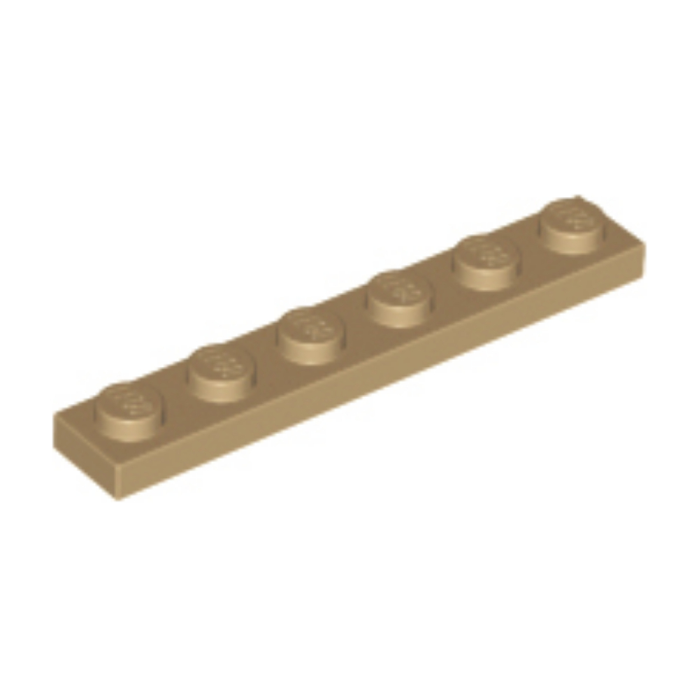 [159] ชิ้นส่วนเลโก้ Lego Part Plate 1 x 6 (3666) ราคา/ชิ้น