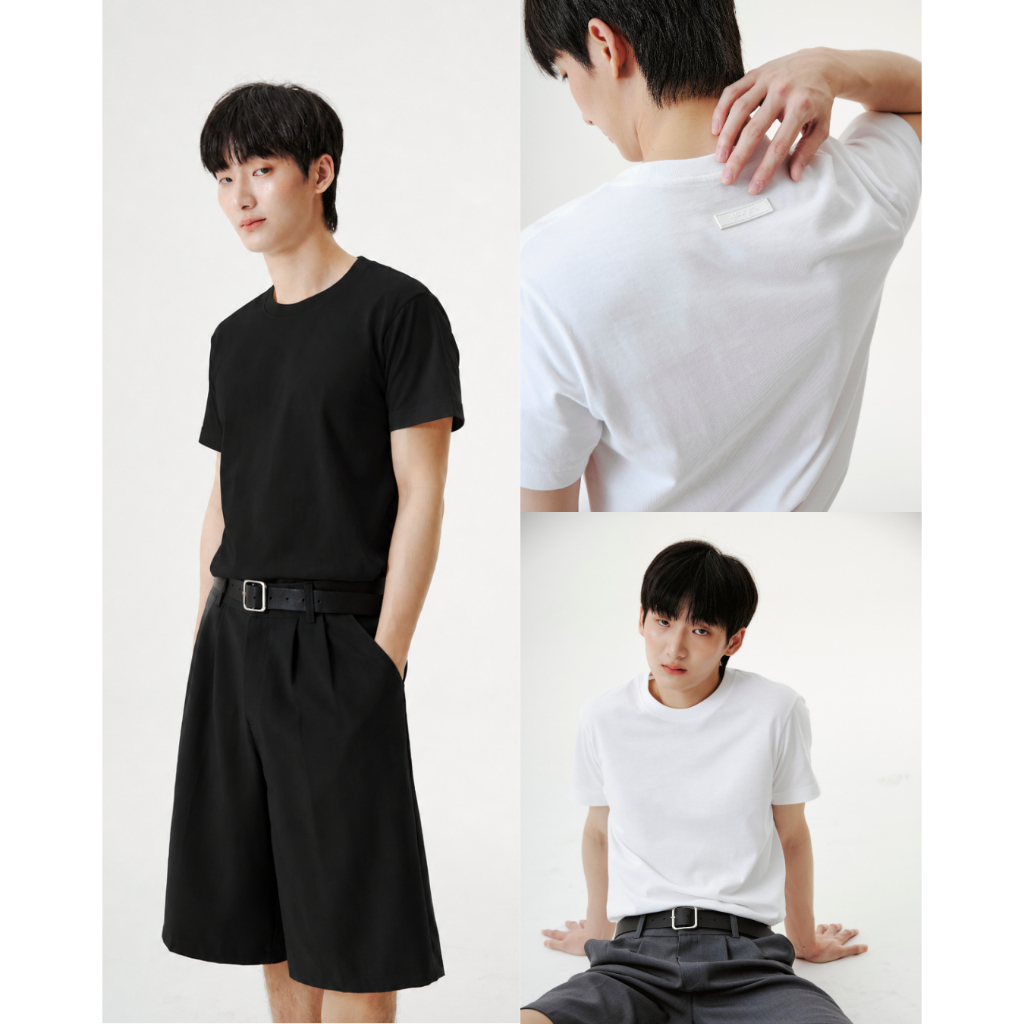 THEONCEPROJECT — เสื้อยืดทรงพอดีตัว ผ้า Cotton Comb 20 พร้อม Braille Tag ดีไซน์เฉพาะ