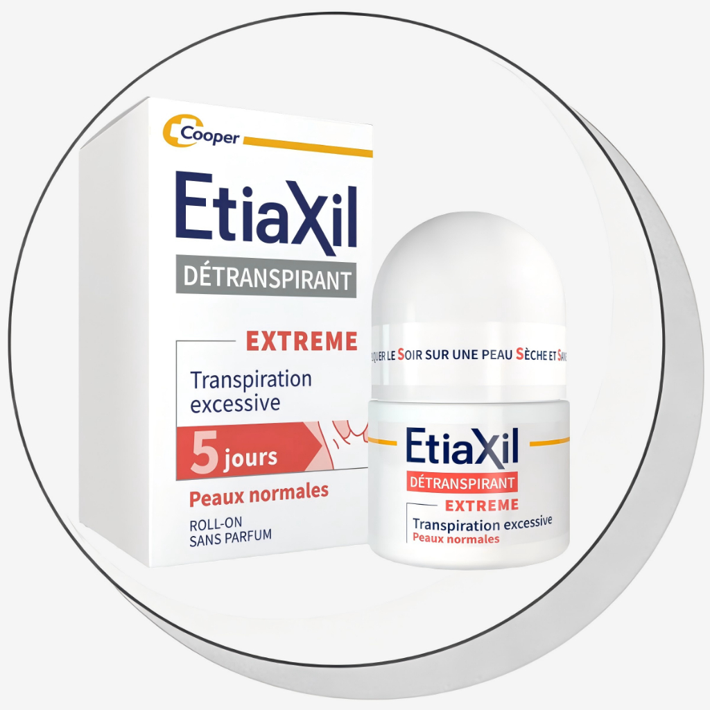 EtiaXil DÉTRANSPIRANT EXTREME โรลออนระงับเหงื่อขั้นสูง ผิวปกติ ไม่มีกลิ่น