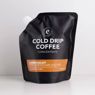 CARAVANSARY กาแฟสำหรับนักเดินทาง คั่วเข้ม ไม่เปรี้ยว คาเฟอีนสูง COLD DRIP FINE ROBUSTA COFFEE CONCENTRATE Extra intense
