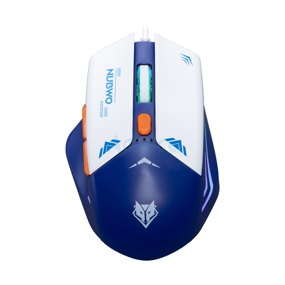 MOUSE NUBWO NM107M SILENT BLUE (เมาส์สาย)