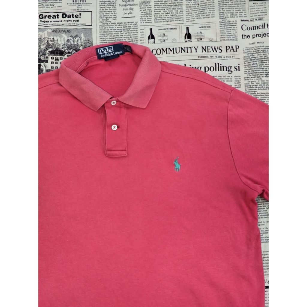 Polo Ralph Lauren Pique Cotton Polo Shirt มือสอง