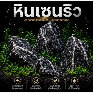 หินสำหรับ แต่งตู้ปลา​ ​ หินก้อนใหญ่และเล็กรวมกัน