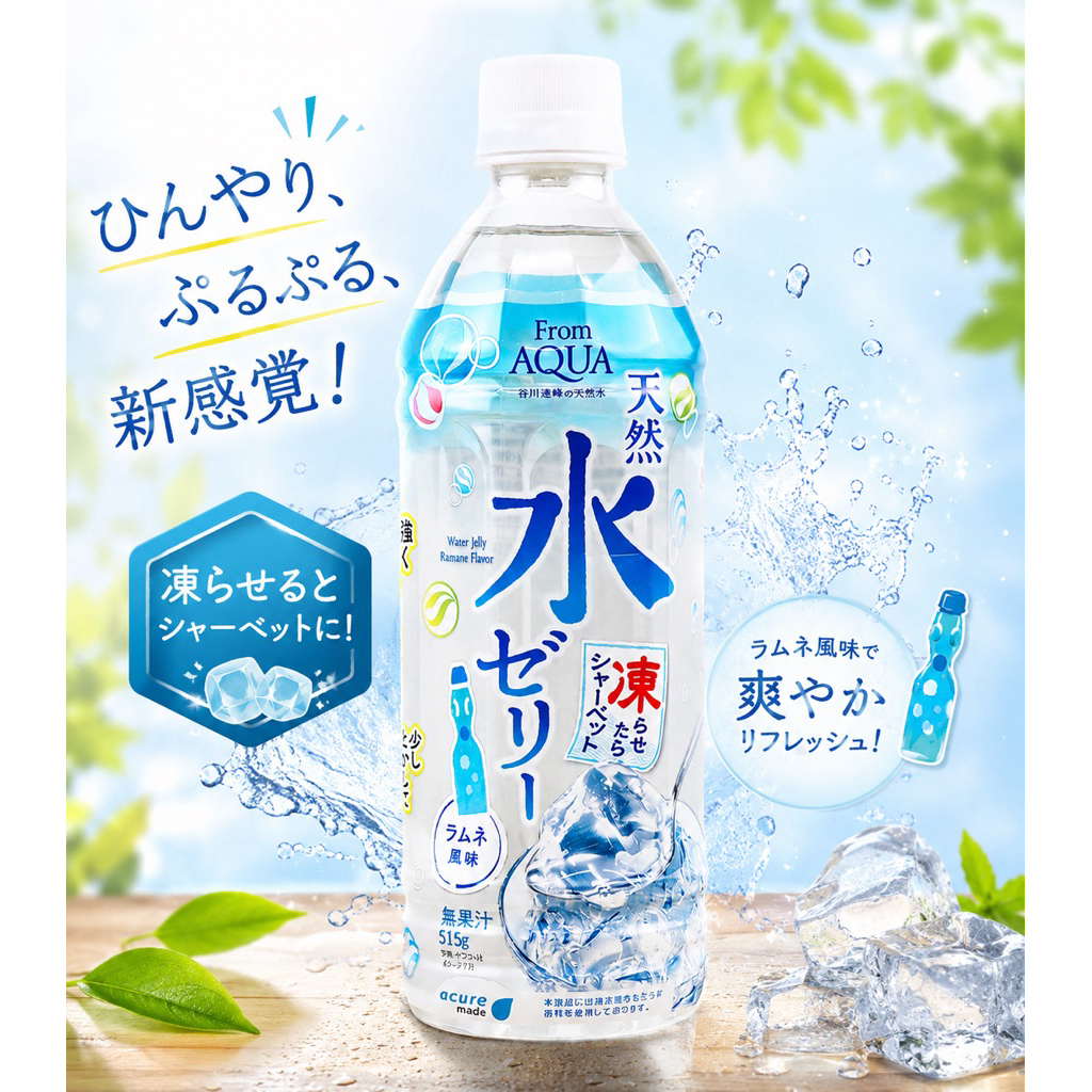 From AQUA Water Jelly เครื่องดื่มวุ้นน้ำแร่ธรรมชาติยอดฮิตจากประเทศญี่ปุ่น