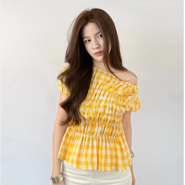 เสื้อสม็อกลายสก็อตสีสันสดใส ใส่แล้วคุณเพียว (สก็อต)