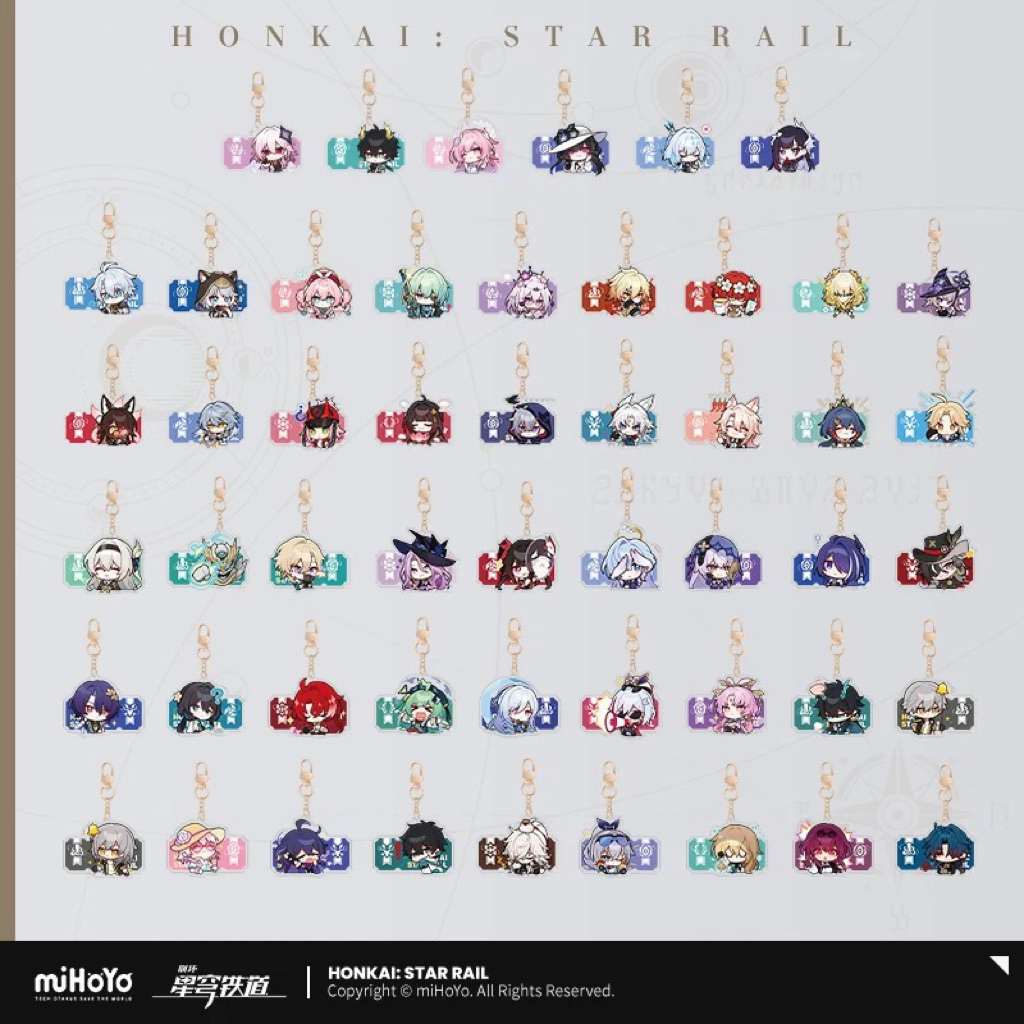 [พร้อมส่ง] Official แท้ chibi Acrylic keychian Honkai star rail Mihoyo