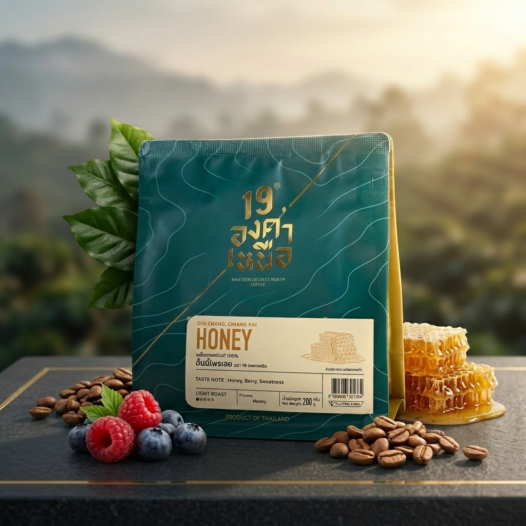 Honey Process - Arabica Coffee Beans Roasted 200g