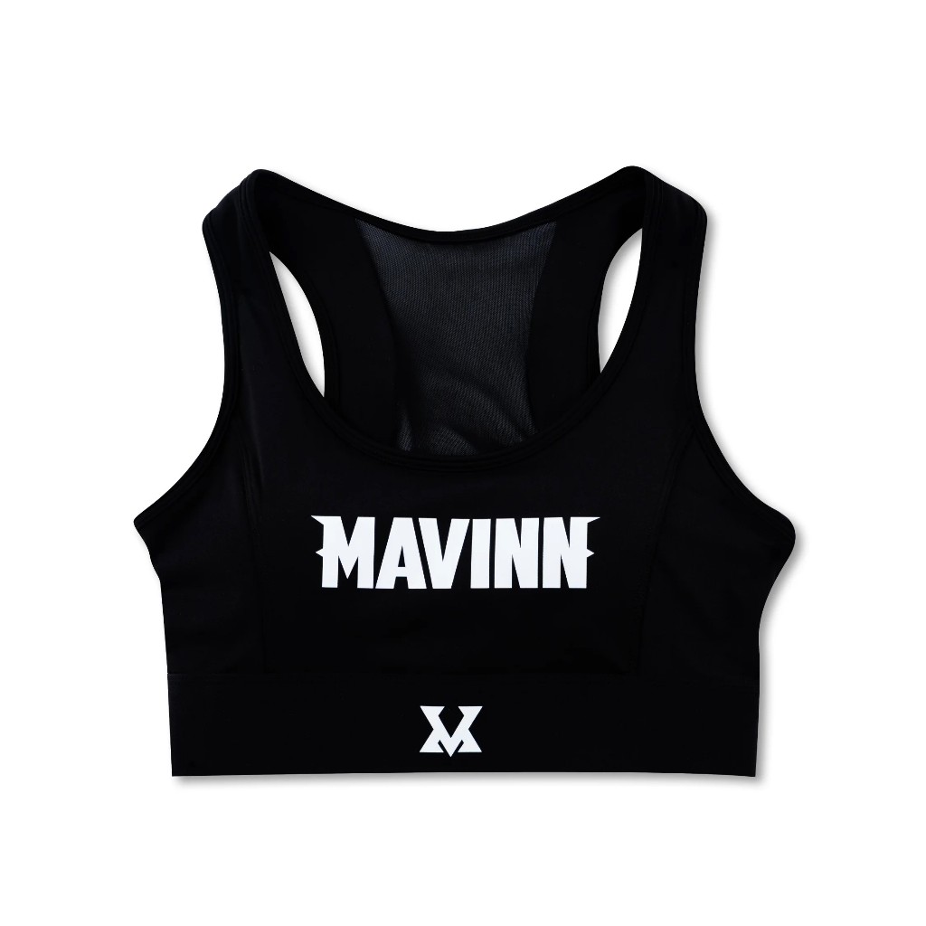 MAVINN SPORT BRA-BLOOM Series [ฺBlack] | มาวิน สปอร์ตบรา สีดำ