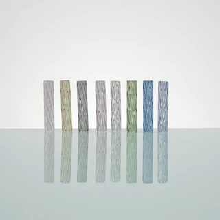 New Premium Hand Crafted Twisted Glass Tрs 6x30mm 7 Holes